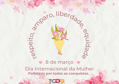 Mensagem do dia internacional da mulher.